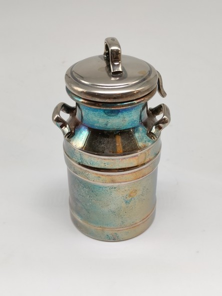 Antique mustard pot
with spoon