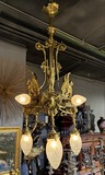 Antique chandelier "Gargoyle Lions"
