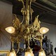Antique chandelier "Gargoyle Lions"