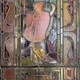 Antique stained glass doors