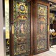 Antique stained glass doors
