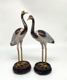 Антикварные скульптуры «Журавли»