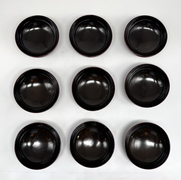 Antique table set "Cranes"