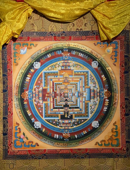 Буддийская танкха "Дворец Калачакры"