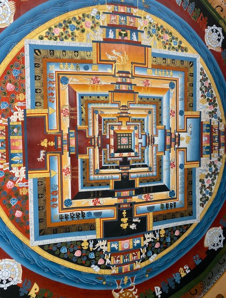 Буддийская танкха "Дворец Калачакры"
