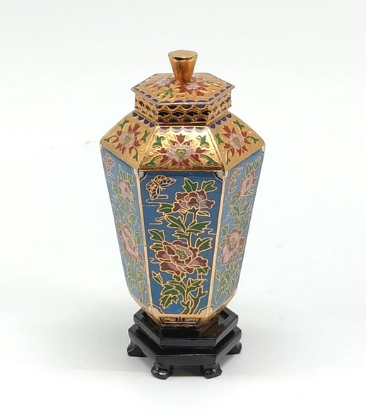 Винтажная чайница «Пионы»