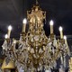 Антикварная бронзовая люстра