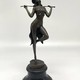 Antique sculpture "Girl with a cane"