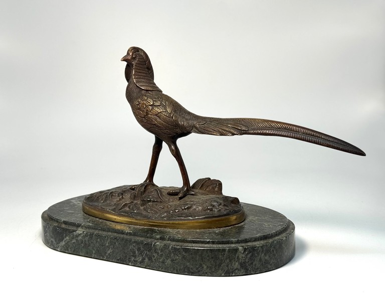 Antique sculpture "Pheasant"