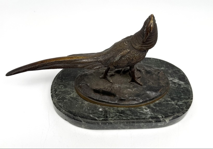 Antique sculpture "Pheasant"