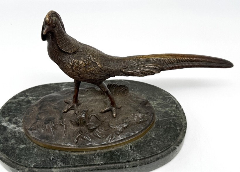 Antique sculpture "Pheasant"