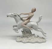 Antique figurine
"Nude on Horseback"