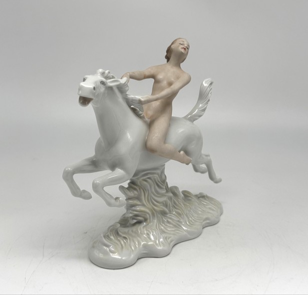 Antique figurine
"Nude on Horseback"