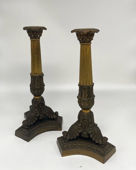 Антикварные парные подсвечники, 
Ампир