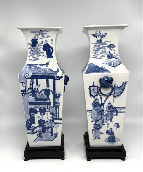Antique paired vases,
China