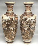 Antique paired vases,
Japan