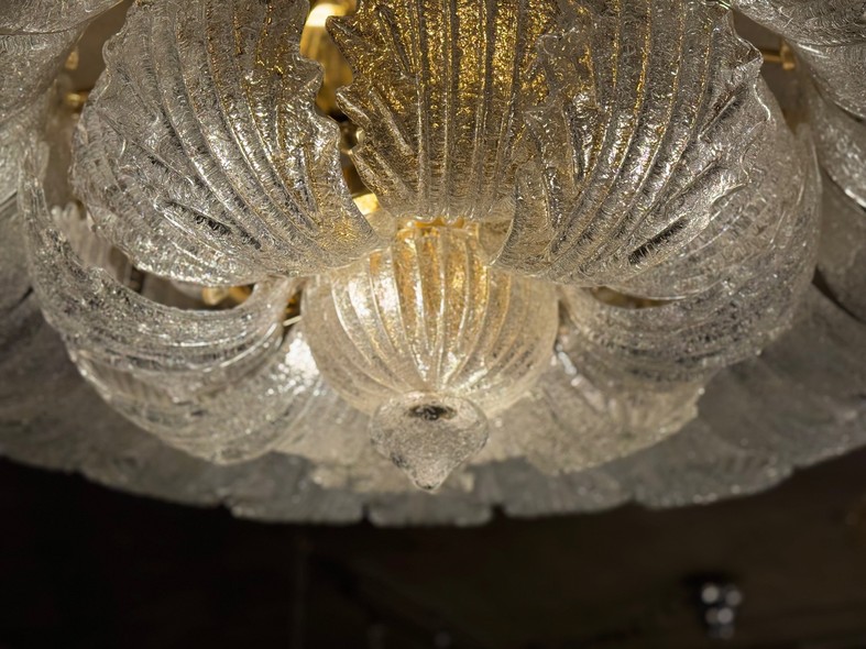 Большая винтажная люстра Мурано