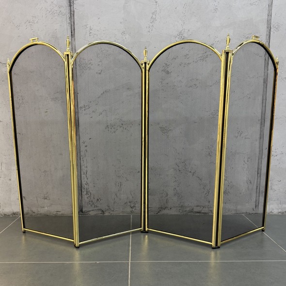 Большой винтажный каминный экран