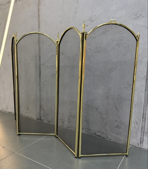 Большой винтажный каминный экран