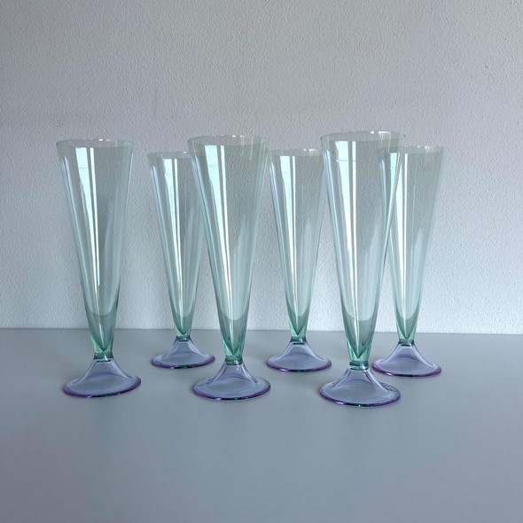 Набор бокалов под шампанское, Murano