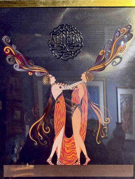 Плакат «Поцелуй огня», Эрте