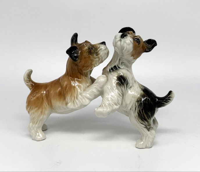 Sculpture "Playing Terriers"
