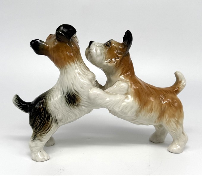 Sculpture "Playing Terriers"