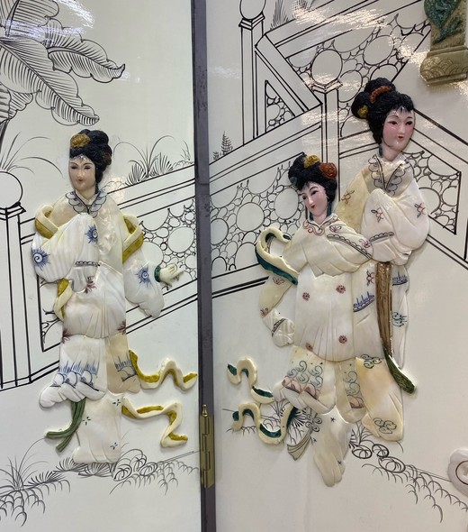 Винтажная ширма, 
шинуазри