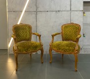 Vintage pair of armchairs, Louis XV