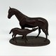 Antique composition
"Horse with a foal"