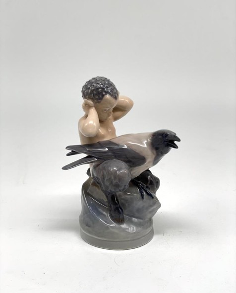 Sculpture "Faun with the Raven"