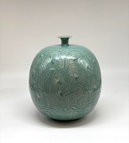 Vintage Vase "Cranes", Japan