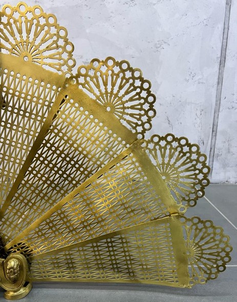 Antique fireplace screen "Fan"