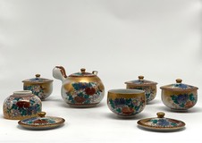 Antique tea set, Kutani