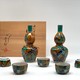 Antique sake set, Kutani