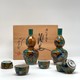 Antique sake set, Kutani