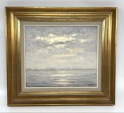 Vintage painting "Play of Light on the Scheldt" Vintage painting "Play of Light on the Scheldt"