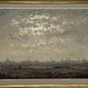 Vintage painting "Play of Light on the Scheldt".