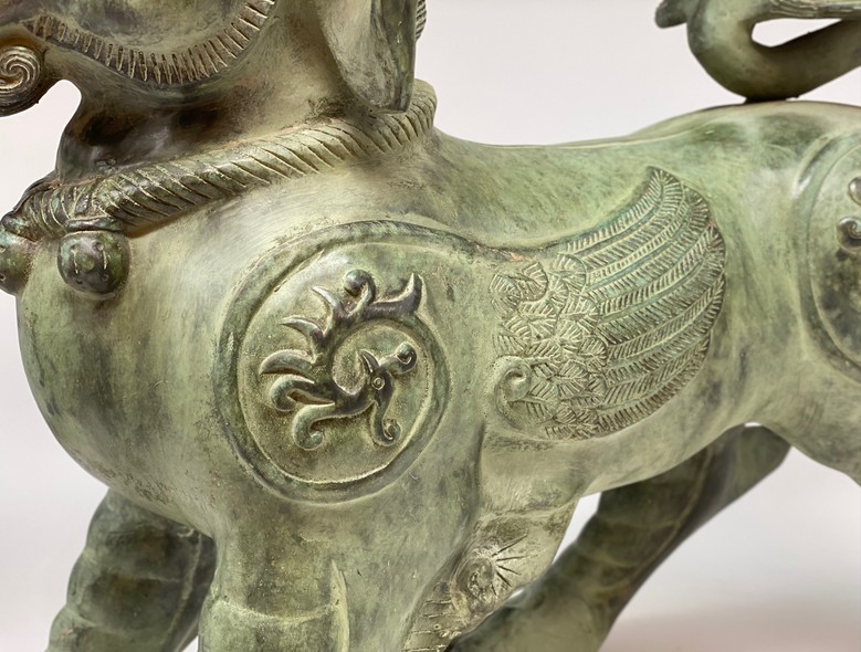 Antique sculpture "Qilin"