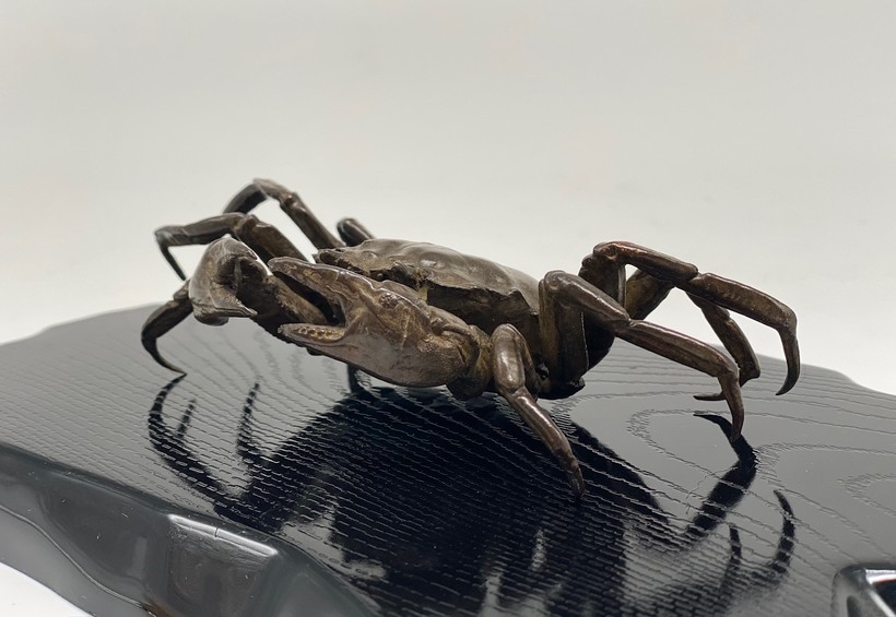 Antique crab figurine