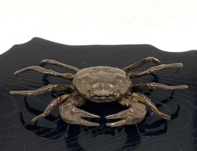 Antique crab figurine