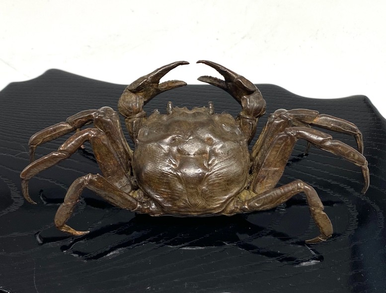 Antique crab figurine