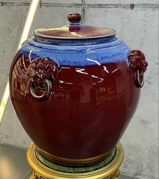 antique planter,
pottery