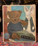Painting "Bear, Hare and Tank" Painting "Bear, Hare and Tank"