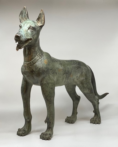 Antique figurine of a dog