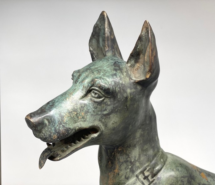 Antique figurine of a dog