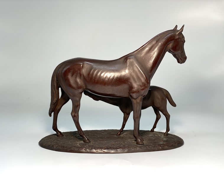 Antique composition
"Horse with a foal"