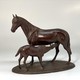Antique composition
"Horse with a foal"