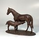 Antique composition
"Horse with a foal"