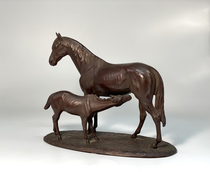 Antique composition
"Horse with a foal"